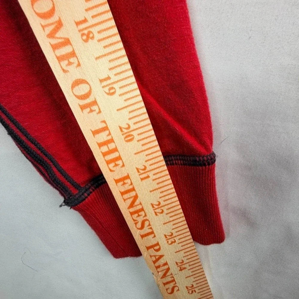 Tommy Bahama Mens Full Zip Sweatshirt Red Mock Neck Striped Lining XL